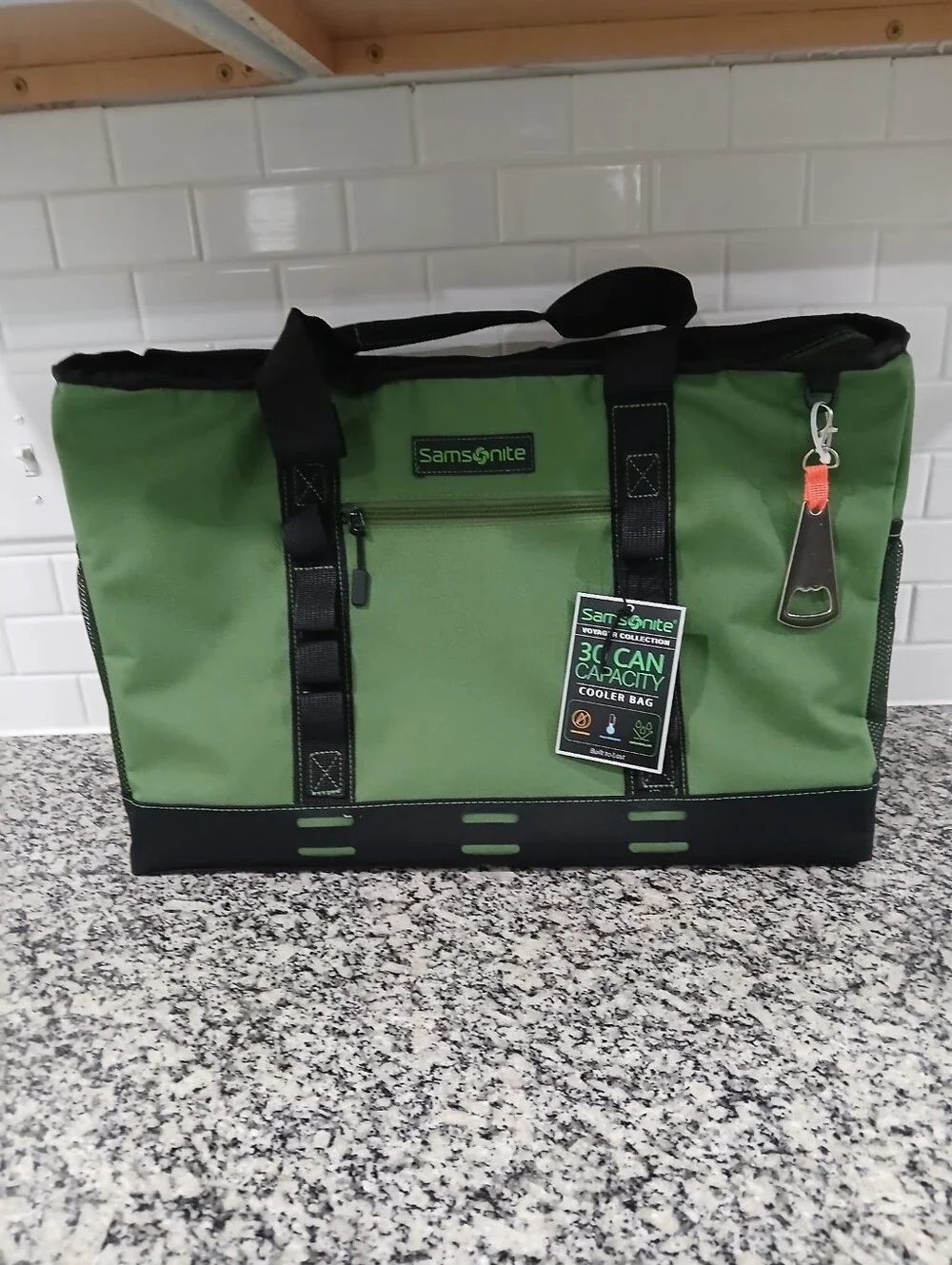 Samsonite Green and Black Insulated Duffel Cooler Bag